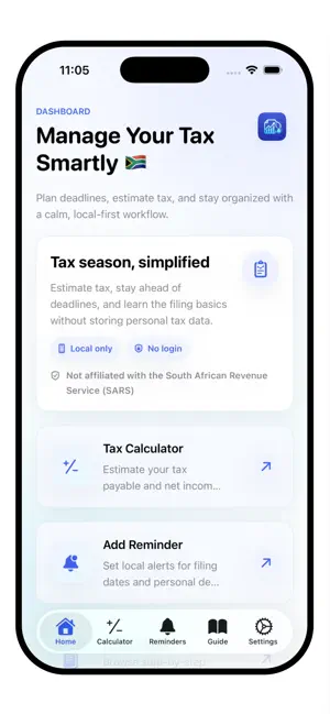 SARS Tax Return Guide 2026 iPhone screenshot 1