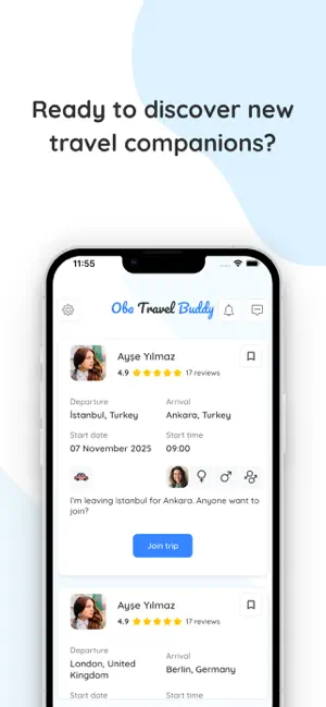 Oba Travel Buddy screenshot 1