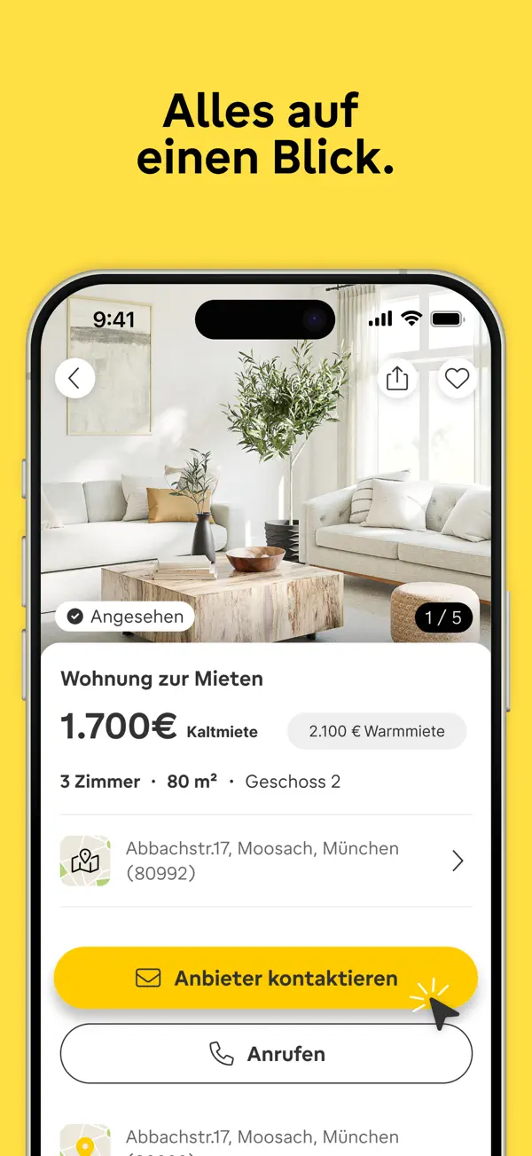 immowelt – Immobilien Suche iPhone App Screenshot 6 – Produktivität