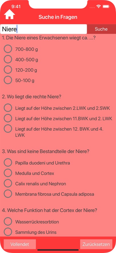 Die Anatomie Quiz