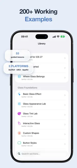 Learn Liquid Glass screenshot 2