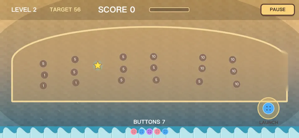 Screenshot von Button Bounce Blitz auf dem iPhone 3