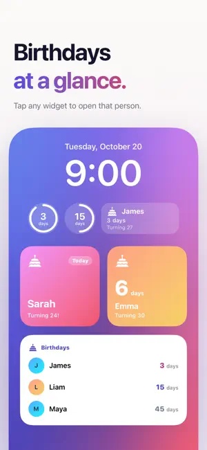 Candles: Birthday Reminder screenshot 3