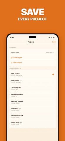 Audio File Merger & Joiner iPhone screenshot