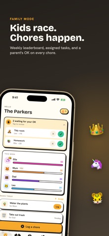 HomeHero - Chores & Rewards iPhone screenshot