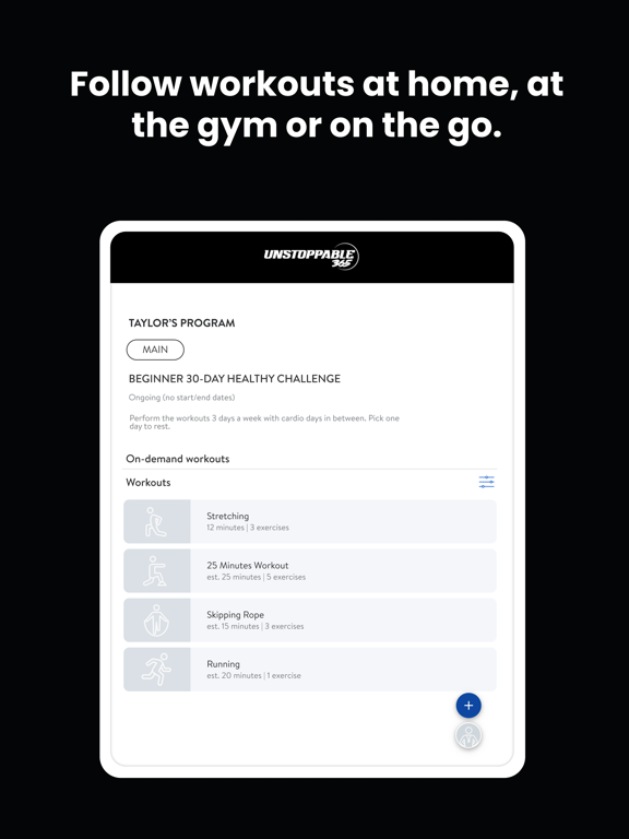 Unstoppable 365 iPad screenshot 6 - Health & Fitness app