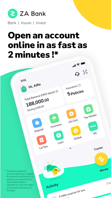 ZA Bank Screenshot