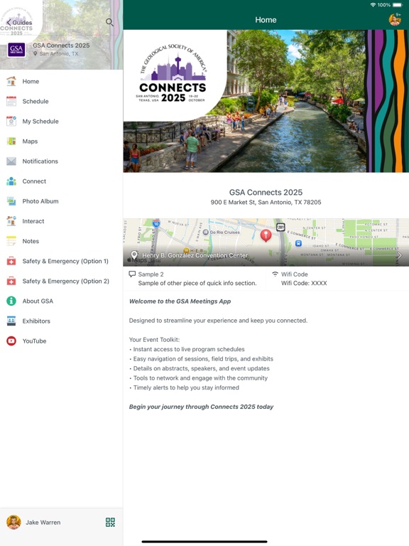 GSA Meetings Guide app screenshot