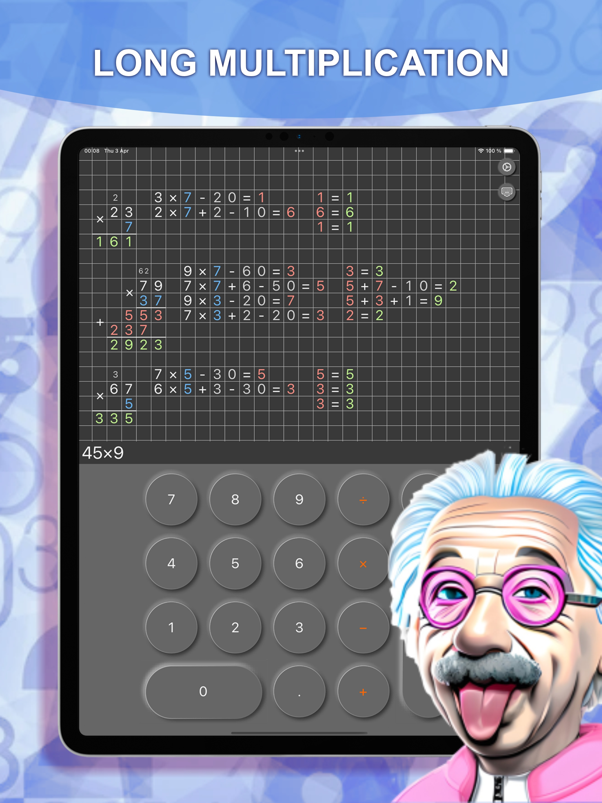 Column Math Solver for schools