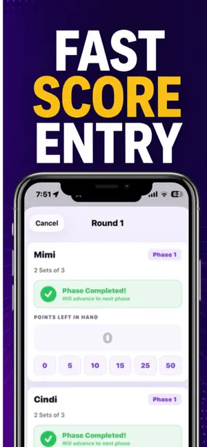 Phase 10 Scorekeeper screenshot 4