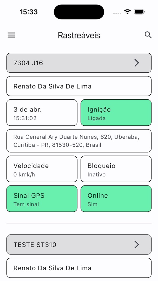 #1. Rastreamentoo (iOS) 来自: RENATO DA SILVA DE LIMA