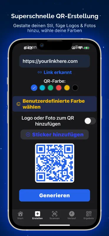QR-Code Generator & Anpassen screenshot 2 of 10