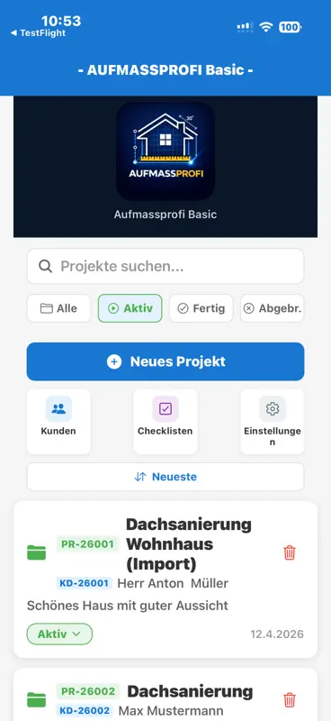 AUFMASSPROFI screenshot 1 of 9