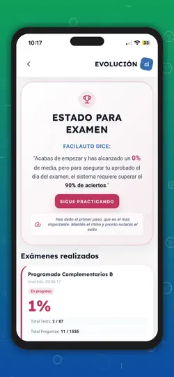 Captura de pantalla de Facilauto Formacion en iPhone 3