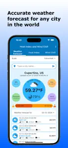 Heat Index and Wind Chill screenshot #1 for iPhone