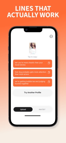 SLY: AI Dating Wingman iPhone screenshot