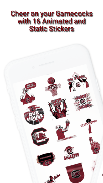 Screenshot #2 pour Gamecocks Sticker Pack 2024