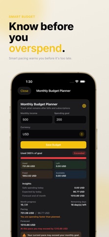 Spendex – Budget Planner screenshot