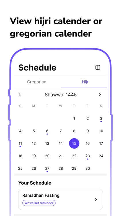 Muslim Fasting Calendar Alarm screenshot-5