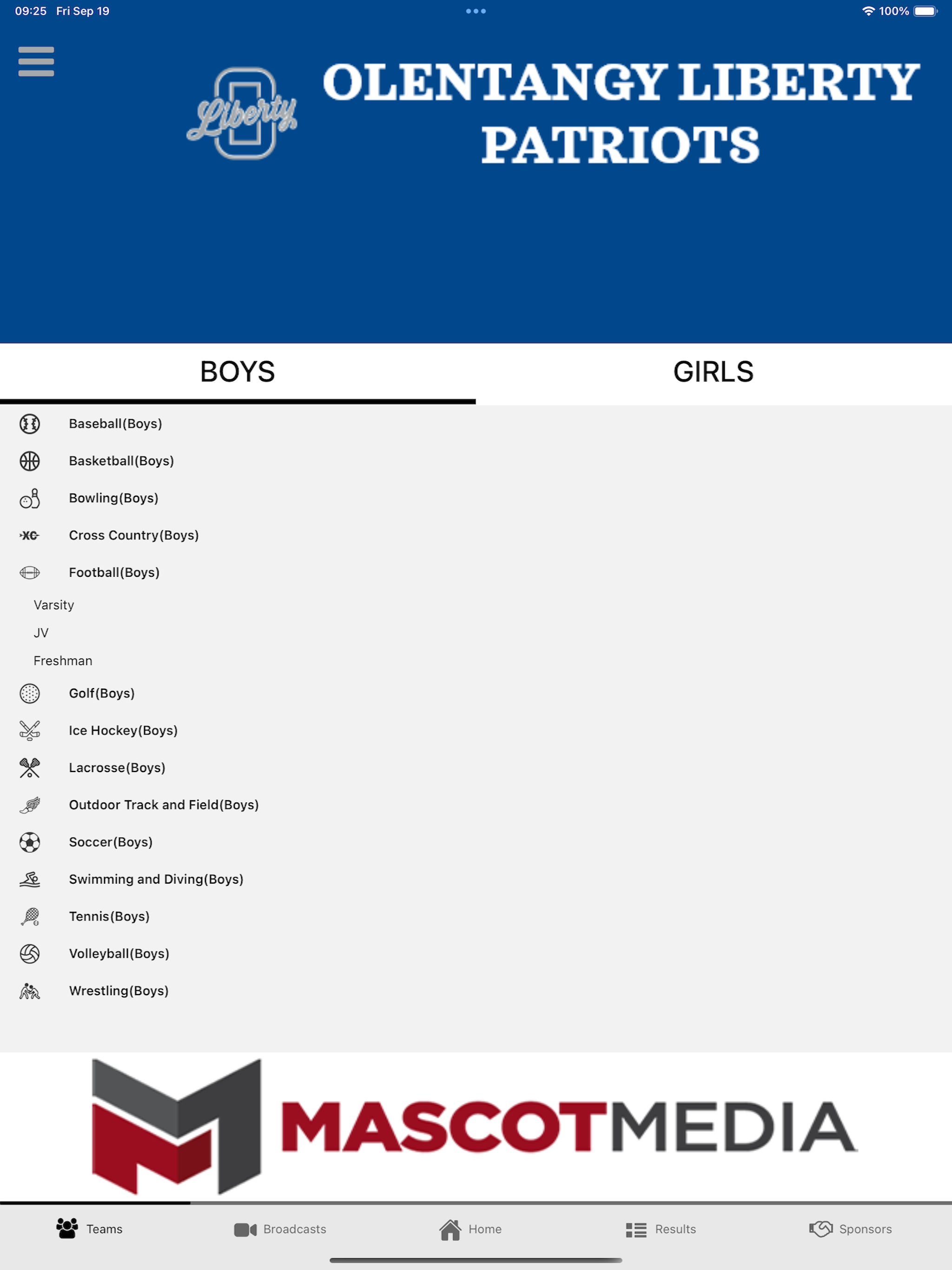 Olentangy Patriots Athletics screenshot 11
