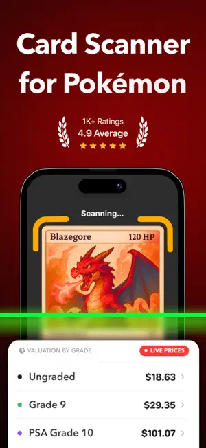Snapdex: Card Value Scanner screenshot 1
