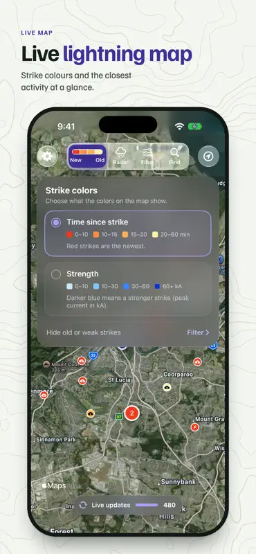 Lightning Tracker: Live Map screenshot 5 of 8