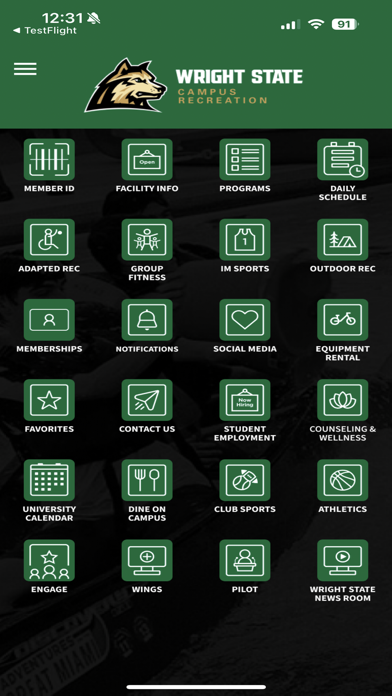 Wright State Recreation Screenshot