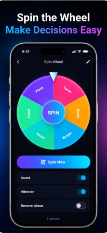 Decision Wheel - Random Picker iPhone screenshot