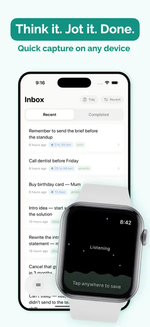 Jot - Instant Brain Dump screenshot 1