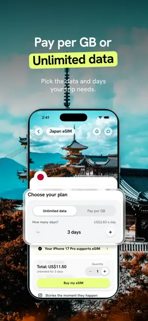 Gigapass: eSIM for Travel screenshot 2