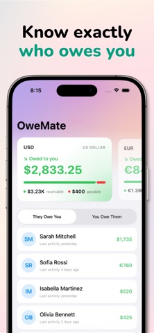 OweMate - Who Owes Me Tracker Screenshot 1 of 7