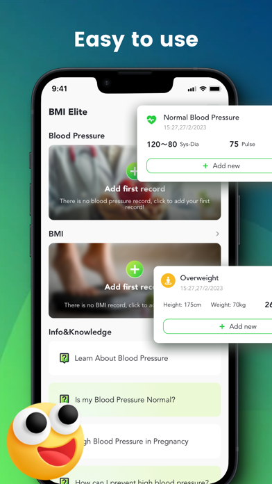BMI Elite & Blood Pressure Screenshot