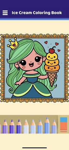 My Ice Cream Coloring Book screenshot