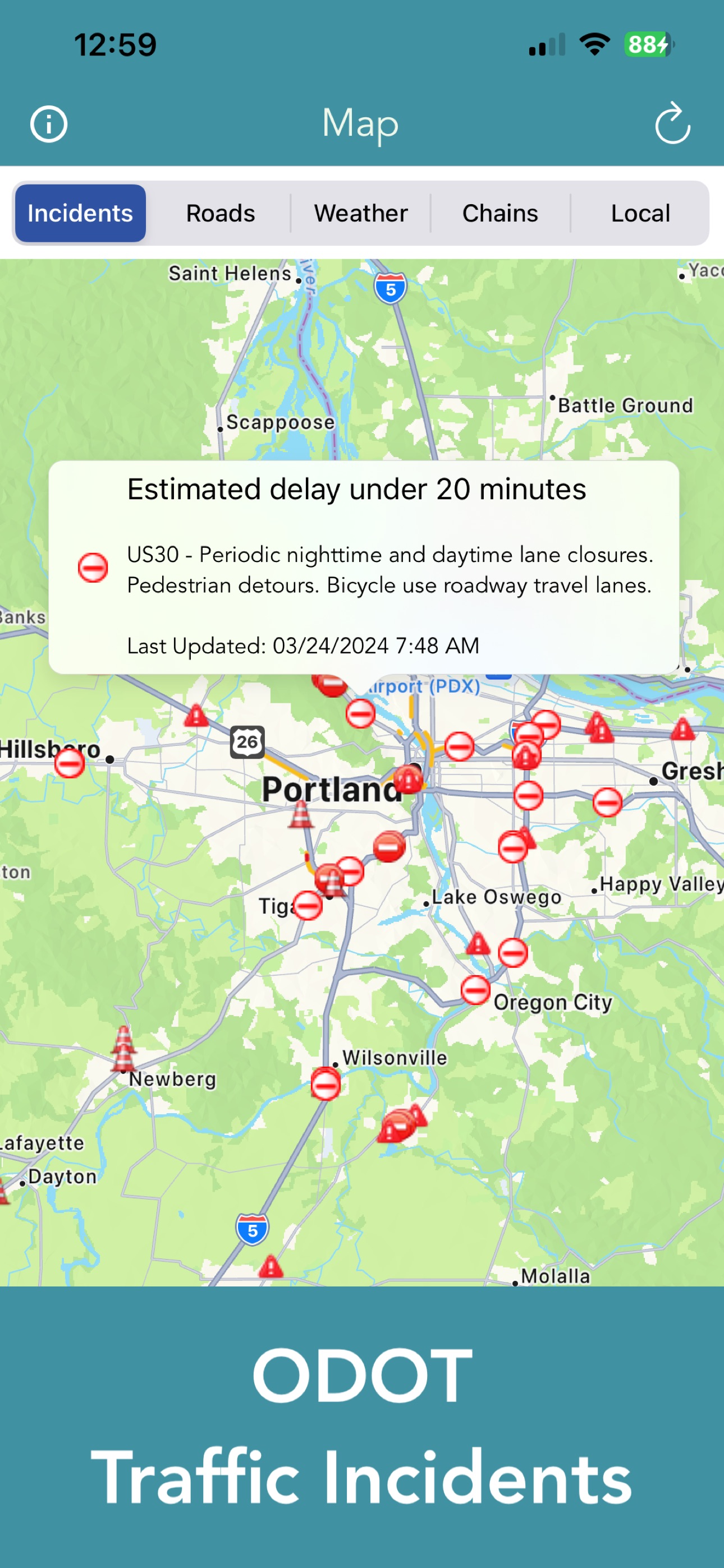 Oregon 511 Road Conditions screenshot 4