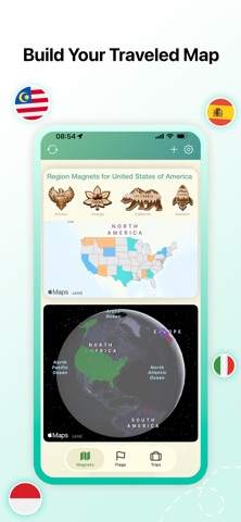 Travel Magnet: Visited Map screenshot