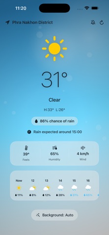 Umbrella: Weather & Rain iPhone screenshot