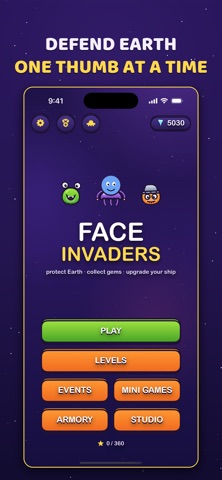 Face Invaders: Defend Earth screenshot 1