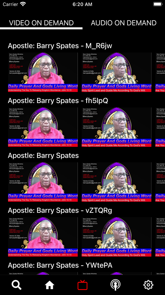 #4. Barry Spates Live Network (iOS) By: TvStartup Inc.
