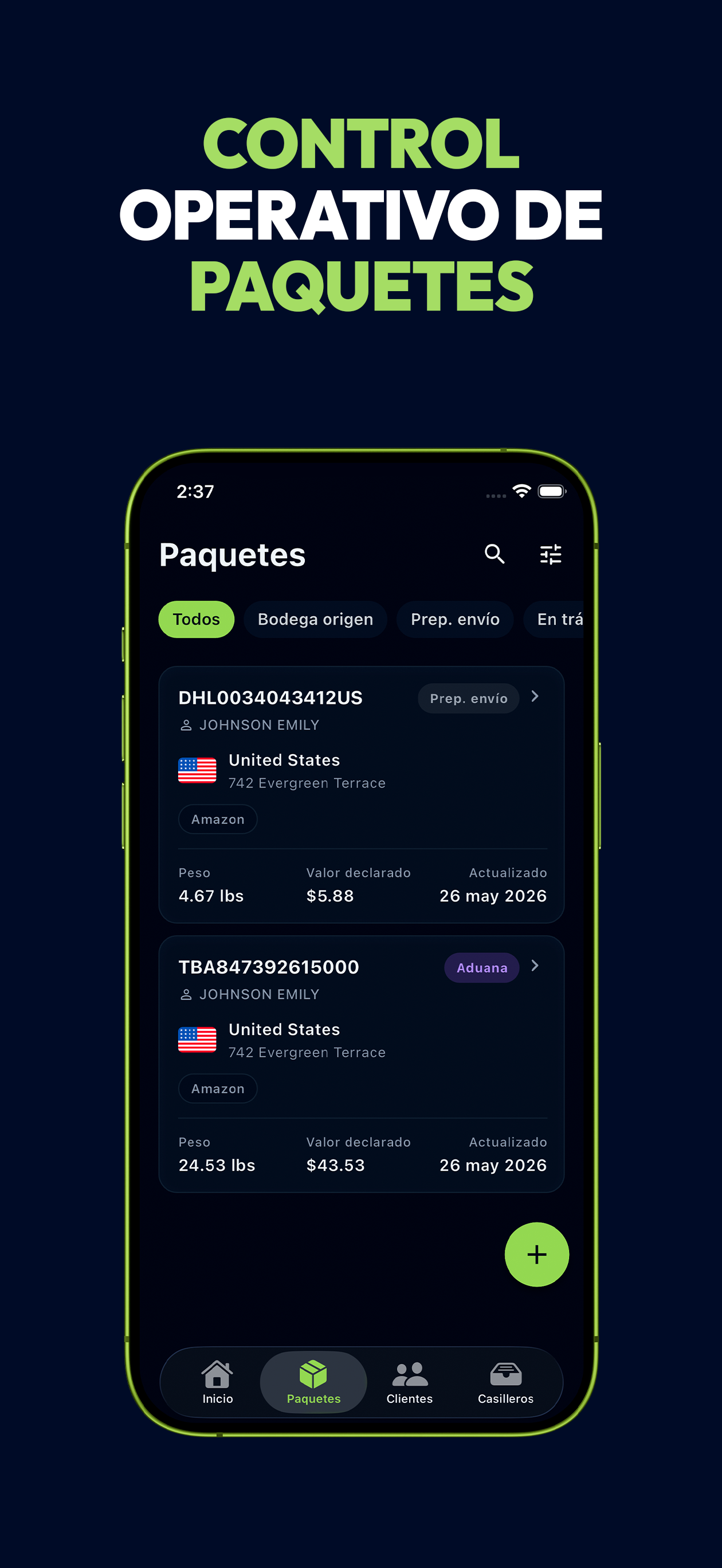 Traky: App para Courier