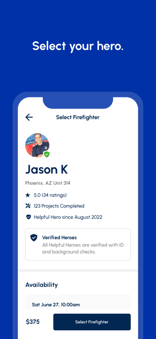 Helpful Heroes Customer App Screenshot 4 of 7