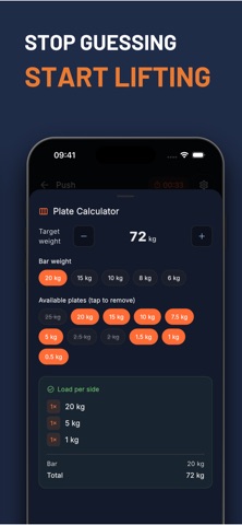 Stark - Workout Tracker Log iPhone screenshot