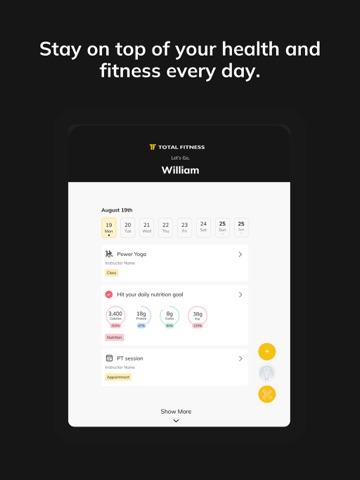 Total Fitness Covington iPad screenshot