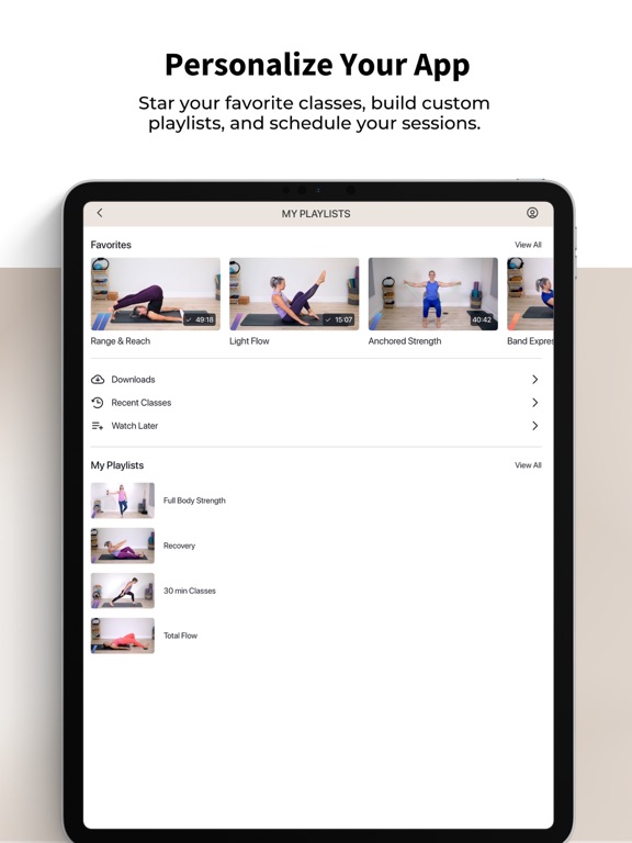 Trifecta Pilates iPad screenshot 5 - Health & Fitness app