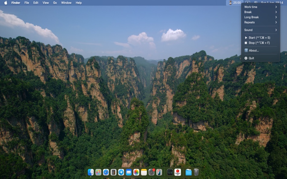 Pomodoro Timer Mini (macOS) 由: ar-generation Pomodoro Timer Mini (macOS) 由: ar-generation