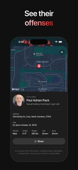 Predator: Sex Offender Map screenshot 2