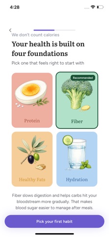 Hobbes: Nutrition Habit Coach iPhone screenshot