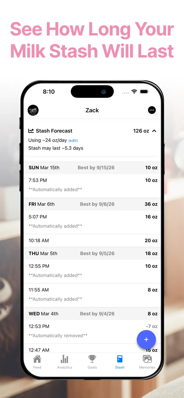 Screenshot #2 pour TinyTracks: Pumping Tracker