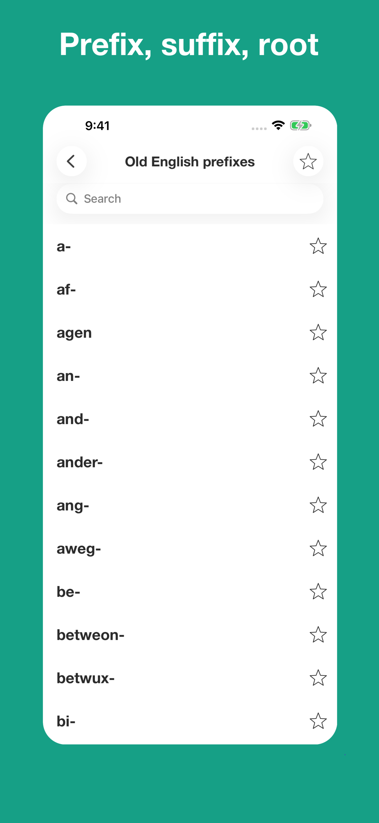 Old English Etymology screenshot 6