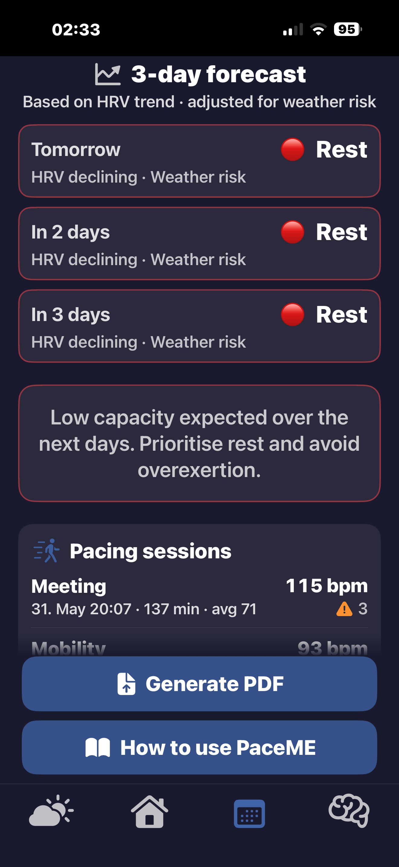 PaceME: Pacing & Energy