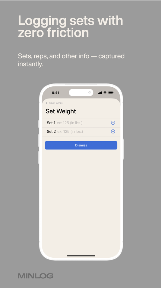 #5. Minlog: Workout Tracker (iOS) By: Null&Void, LLC.